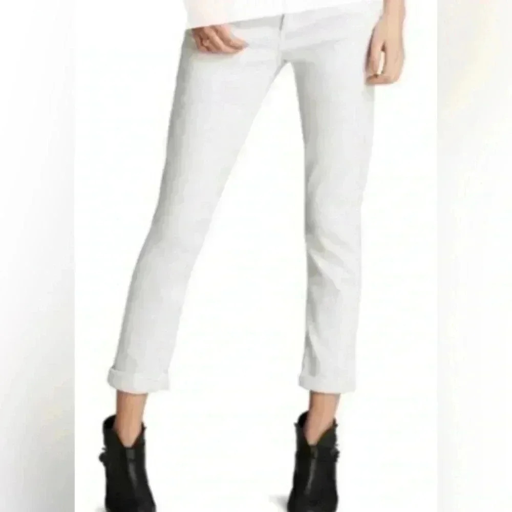 Rag and bone “aged  brt wht” “the Dre” cotton blend casual skinny denim jean 27